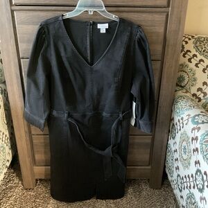 Liz Claiborne Black Denim Dress